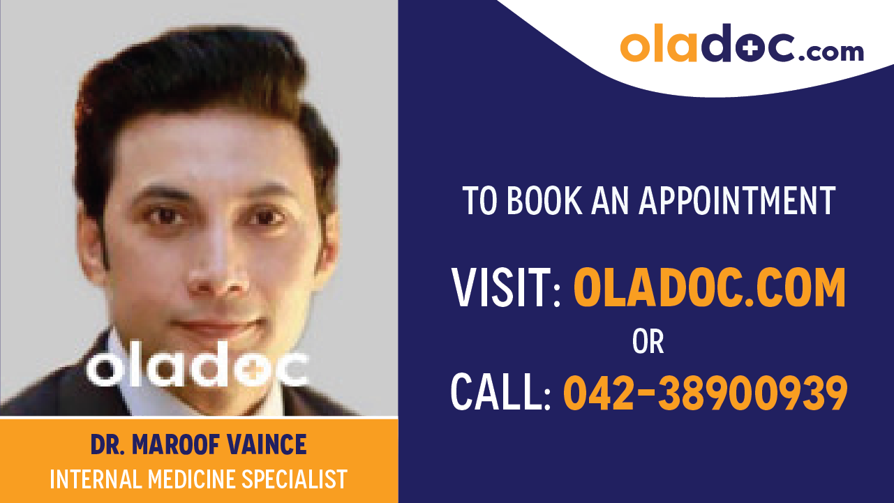 Book appointment with Dr.Maroof Vaince-best Internal Medicine Specialist in Faisalabad